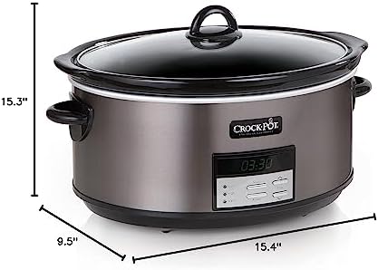 Crock-Pot 8 Quart Programmable Slow Cooker with Auto Warm S28M