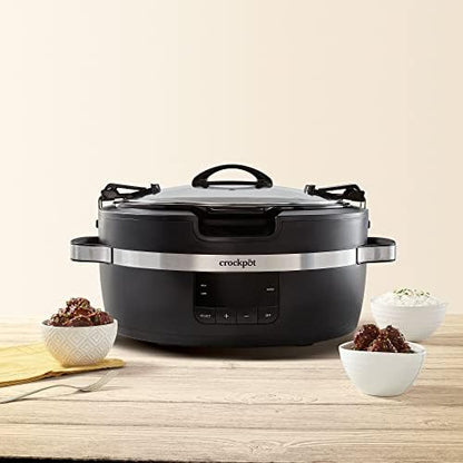 Crock-Pot Thermoshield 6 Quart Slow Cooker with Carry Handles S12W