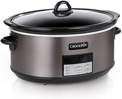 Crock-Pot 8 Quart Programmable Slow Cooker with Auto Warm S28M