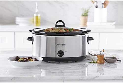 Crock-Pot 7 Quart Oval Manual Slow Cooker – Stainless Steel S29E