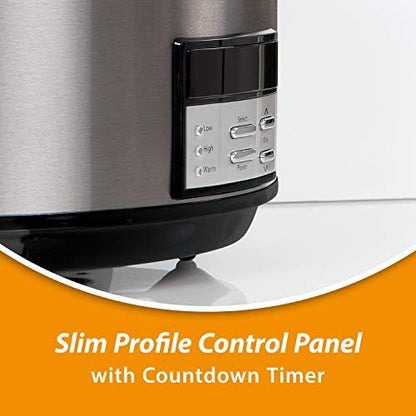 Crock-Pot 8 Quart Programmable Slow Cooker with Auto Warm S28M
