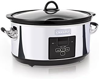 Crock-Pot 7 Quart Programmable Slow Cooker – Polished Platinum S23U