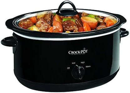 Crock-Pot 8 Quart Manual Slow Cooker – Black S10V