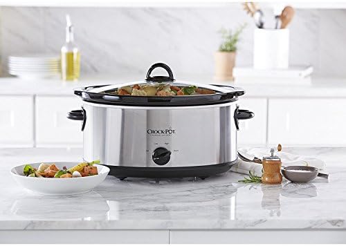 Crock-Pot 7 Quart Oval Manual Slow Cooker – Stainless Steel S29E