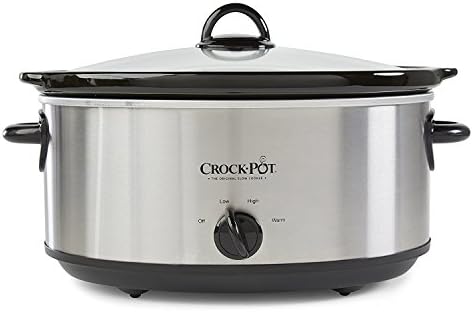 Crock-Pot 7 Quart Oval Manual Slow Cooker – Stainless Steel S29E