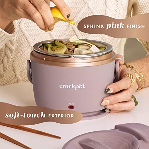 Crock-Pot Electric Lunch Box Food Warmer 20oz – Blush Pink S18F