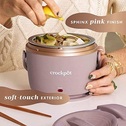 Crock-Pot Electric Lunch Box Food Warmer 20oz – Blush Pink S18F