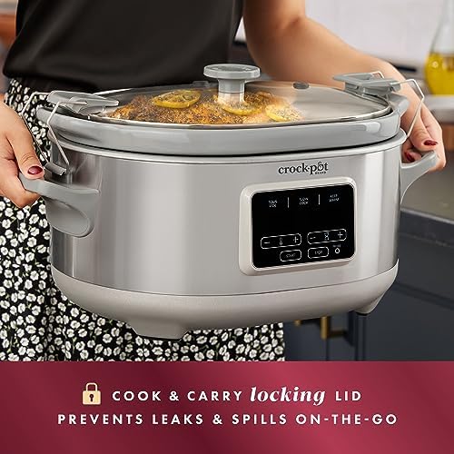 Crock-Pot 7 Quart Programmable Cook & Carry Slow Cooker S19S