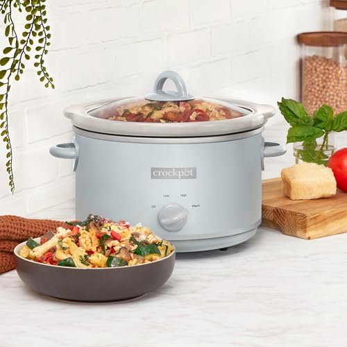 Crock-Pot 4.5 Quart Manual Slow Cooker – Macaroon Blue S17Z
