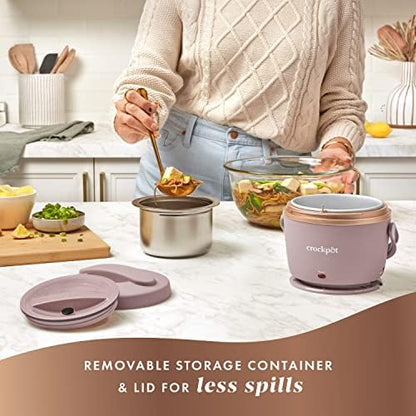 Crock-Pot Electric Lunch Box Food Warmer 20oz – Blush Pink S18F