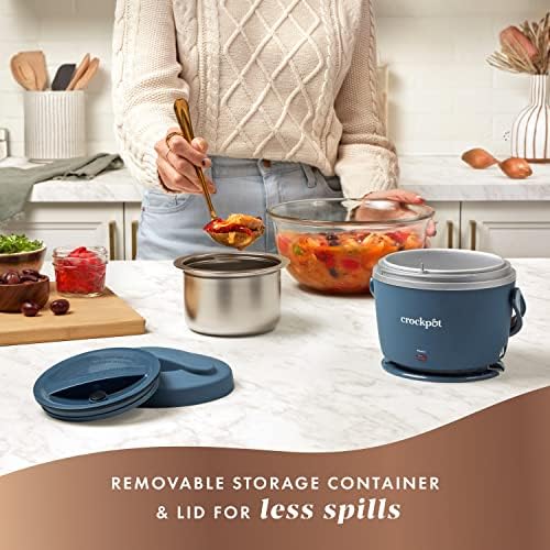 Crock-Pot Electric Lunch Box Food Warmer 20oz – Faded Blue S22S