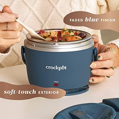 Crock-Pot Electric Lunch Box Food Warmer 20oz – Faded Blue S22S