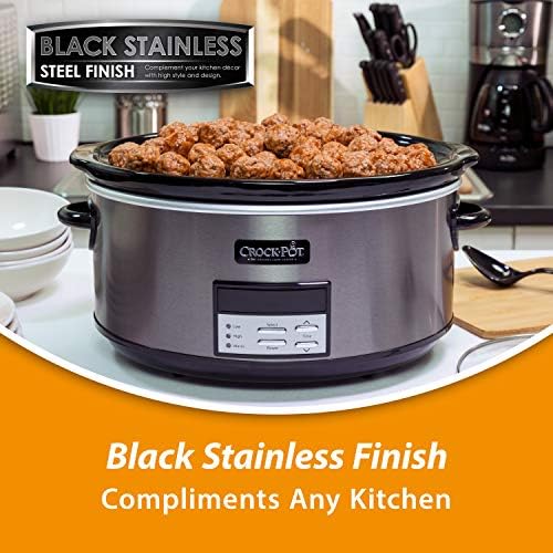 Crock-Pot 8 Quart Programmable Slow Cooker with Auto Warm S28M