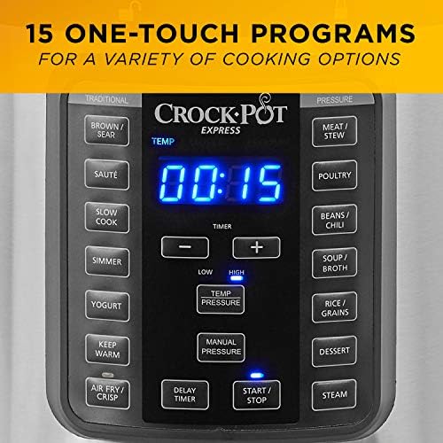Crock-Pot Express Crisp 8 Quart 10-in-1 Pressure Cooker S06E