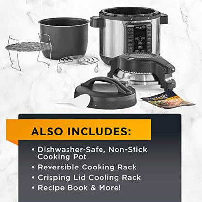 Crock-Pot Express Crisp 8 Quart 10-in-1 Pressure Cooker S06E