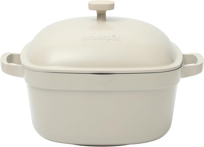 Crock-Pot 3 Quart Enameled Cast Iron Dutch Oven – Aqua S02T