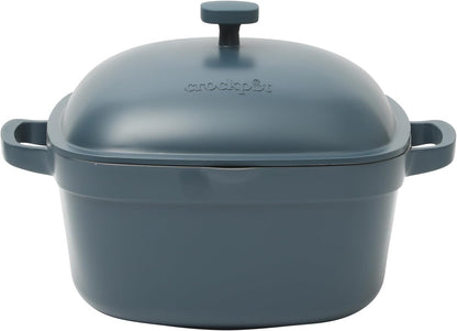 Crock-Pot 3 Quart Enameled Cast Iron Dutch Oven – Aqua S02T